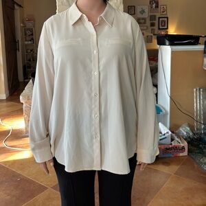 Alex Marie Ivory Button-Down Shirt